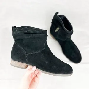 Koolaburra by UGG Women's Lorelei Fashion Boot Black Suede Booties, Size US 8