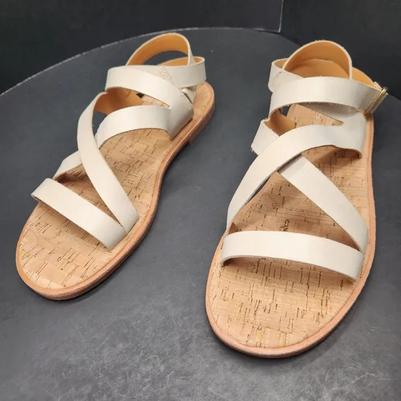 Kork Ease sandals women's 9M cream leather Bryleigh ankle strappy summer new$120
