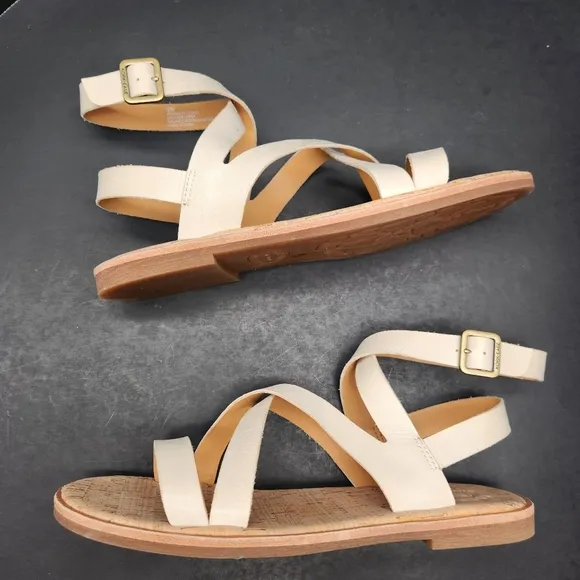 Kork Ease sandals women's 9M cream leather Bryleigh ankle strappy summer new$120