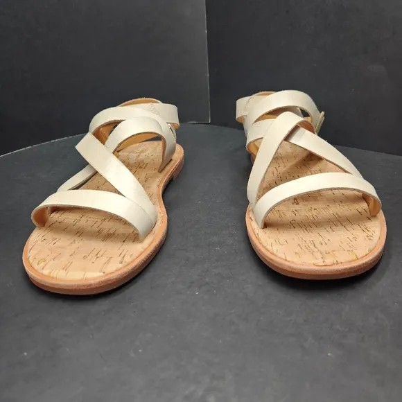 Kork Ease sandals women's 9M cream leather Bryleigh ankle strappy summer new$120