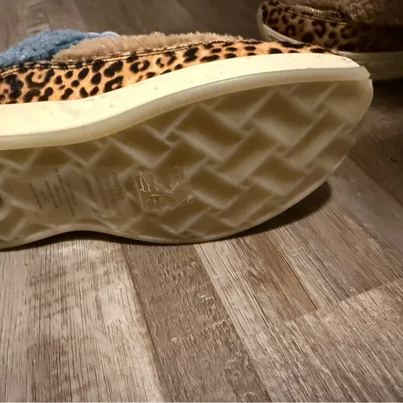 Kurt Geiger Tan and Blue Sneakers with Eclectic Design