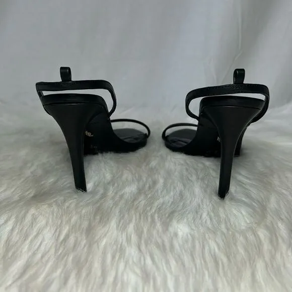 Kurt Geiger Shoreditch Black Leather Slingback NO ANKLE STRAP Sz 41.5/US 10.5