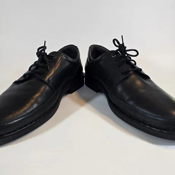 L Pikolinos Bermeo Black Leather Dress Shoes Sz 45 11 11.5 M0M-4255 Lace Up Mens