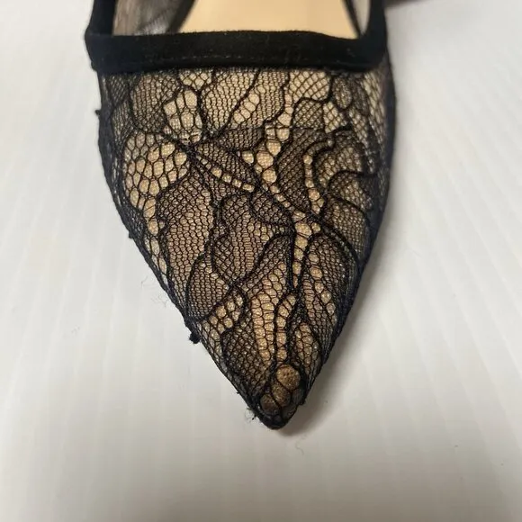 L’AGENCE Simone Lace Pump Black Size 39 Heels Classic Office Party Date Wedding