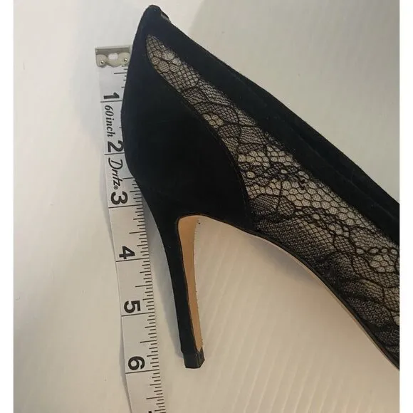L’AGENCE Simone Lace Pump Black Size 39 Heels Classic Office Party Date Wedding