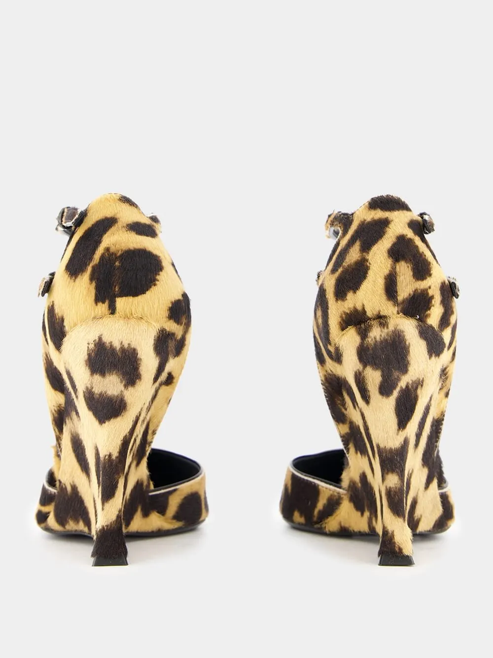 Leopard-Print Wedge Pumps