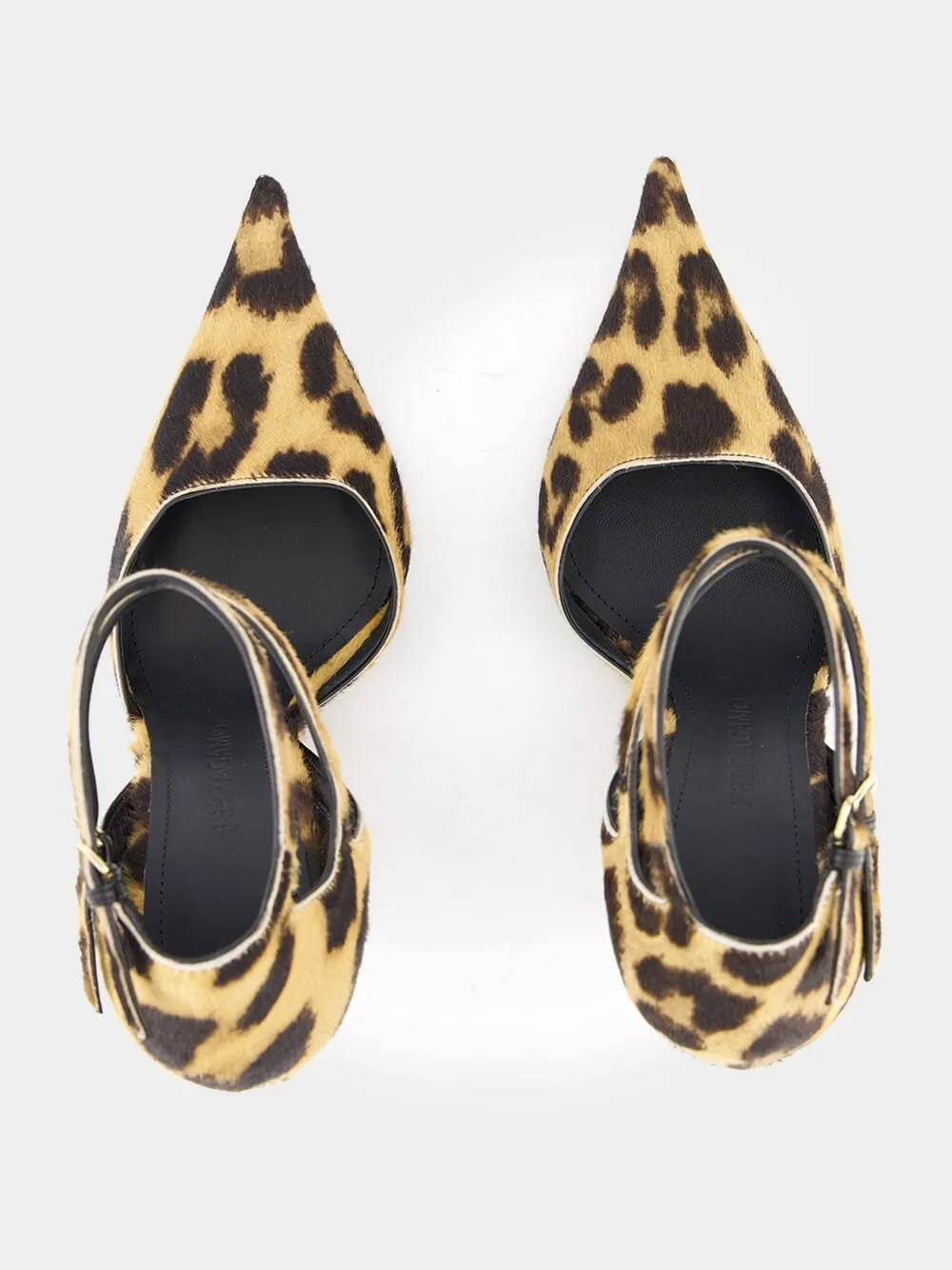Leopard-Print Wedge Pumps