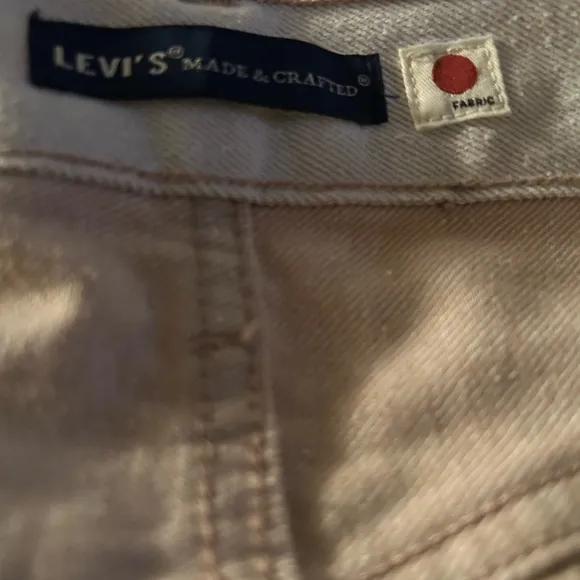 LEVIS Made &amp; crafted Column Jeans High-rise sand Japanese denim Straight leg 32”