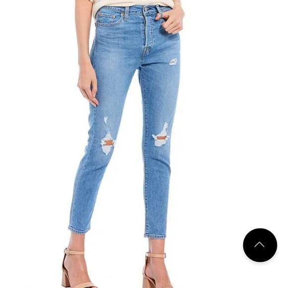 Levi's WEDGIE High Rise Skinny Jeans Size 24 25