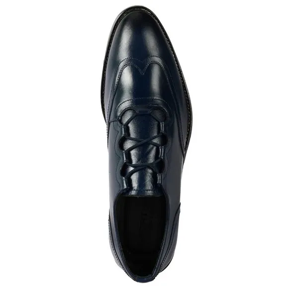 LIBERTYZENO Men's Navy Lace-Up Shoes