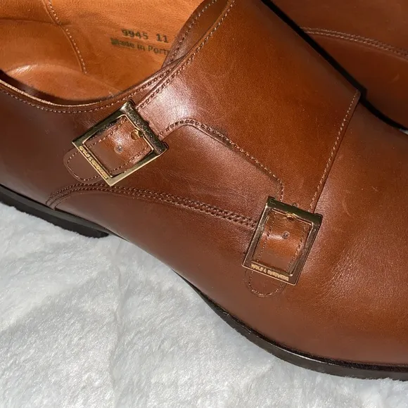 Like new Wolf &amp; Shepard monk strap dress shoes.