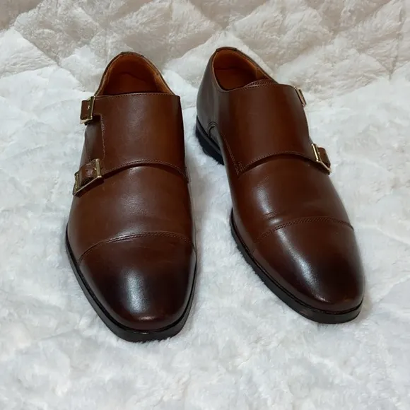 Like new Wolf &amp; Shepard monk strap dress shoes.