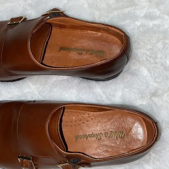 Like new Wolf &amp; Shepard monk strap dress shoes.