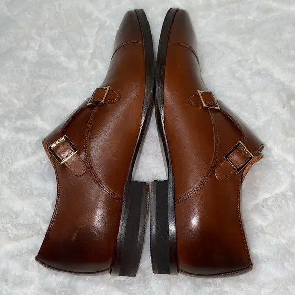 Like new Wolf &amp; Shepard monk strap dress shoes.