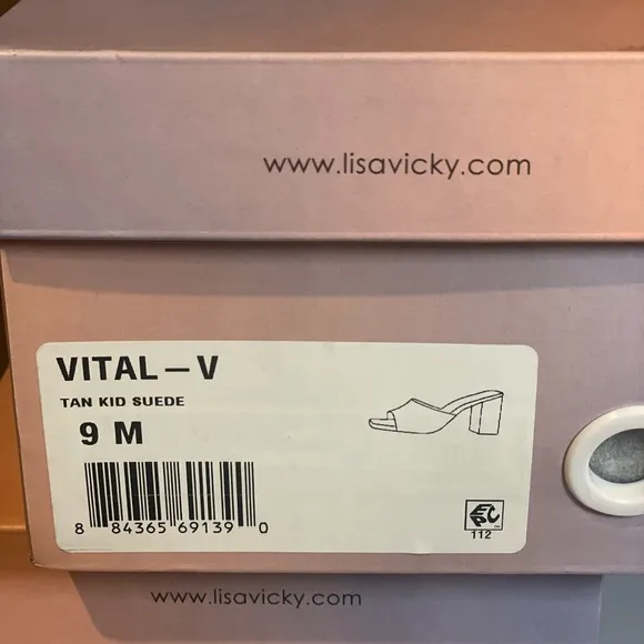 Lisa Vicky Women’s Vital Tan Suade  Block Heel Sandal, size 9