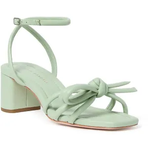 Loeffler Randall Womens Mikel SKR Green Rhinestone Strappy Sandals New