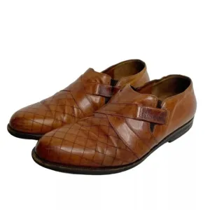 Lorenzo Banfi Vintage Brown Italian Leather Loafers Men’s Size 8M Dress Shoes