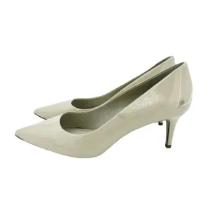 Louise Et Cie Pumps Jordyna Beige Patent Leather Heels Kitten Heel SZ 10