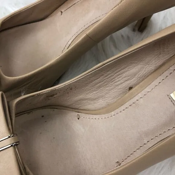 Louise et Cie Leather Nadia Peep Toe Heels