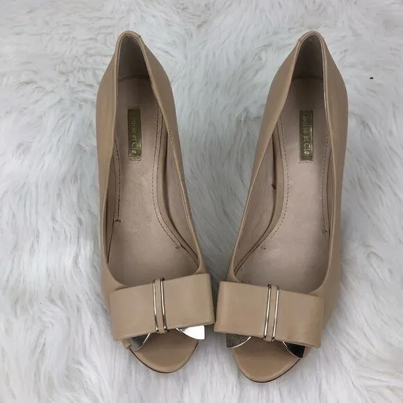 Louise et Cie Leather Nadia Peep Toe Heels