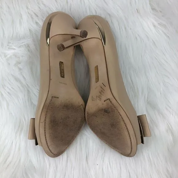 Louise et Cie Leather Nadia Peep Toe Heels