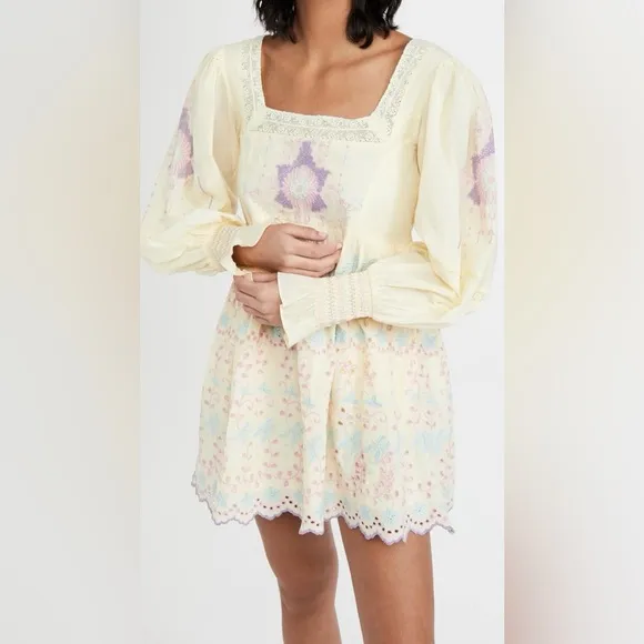 LoveShackFancy Freja Mini Dress Size 2