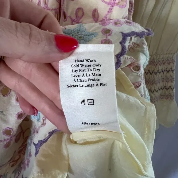 LoveShackFancy Freja Mini Dress Size 2