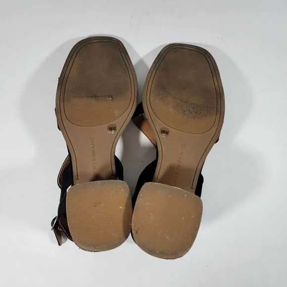 Lucky Brand Women's Size 9M Junnah Black Strappy Sandals