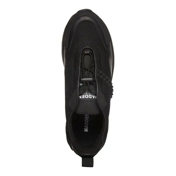 MADDEN Mens Black Heel Faux At Quarter And Heel Eskroo Sneakers Shoes 8
