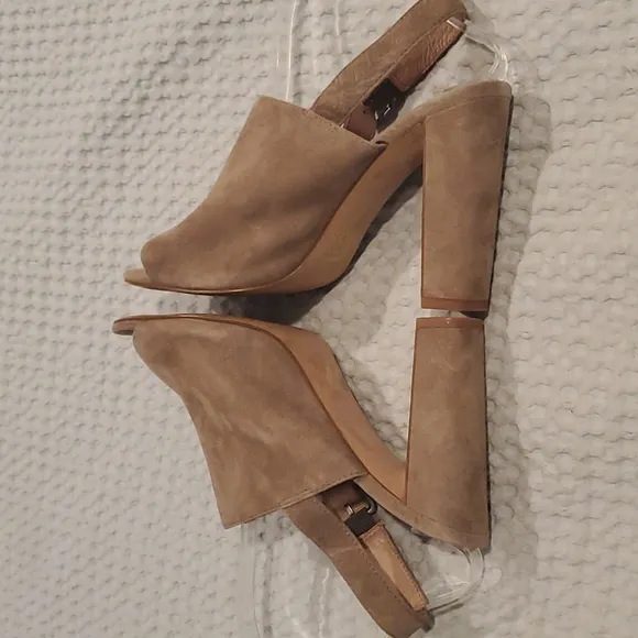 Madewell The Irene Suede Open Toe Mule Sandal Size 8 (#21)