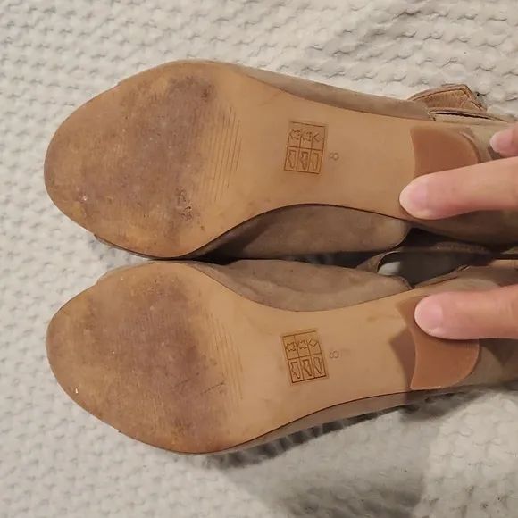 Madewell The Irene Suede Open Toe Mule Sandal Size 8 (#21)
