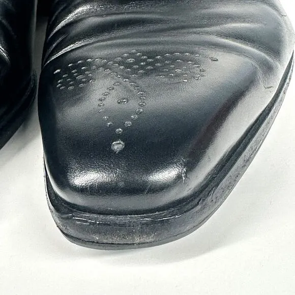 Magnanni Black Single Monk Strap Dress Shoes 18824 Mens Size 9.5 M Made In Spain