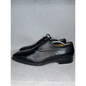 Magnanni Federico $298 Men's Oxford Dress Shoes Size 9.5 D Fits 10.5 Black 12654