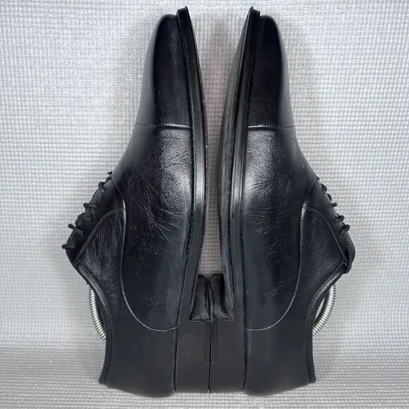 Magnanni Federico $298 Men's Oxford Dress Shoes Size 9.5 D Fits 10.5 Black 12654