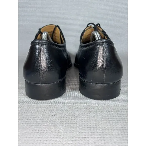 Magnanni Federico $298 Men's Oxford Dress Shoes Size 9.5 D Fits 10.5 Black 12654