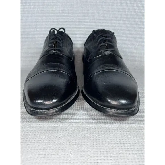 Magnanni Federico $298 Men's Oxford Dress Shoes Size 9.5 D Fits 10.5 Black 12654