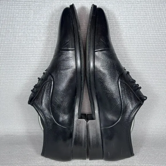 Magnanni Federico $298 Men's Oxford Dress Shoes Size 9.5 D Fits 10.5 Black 12654