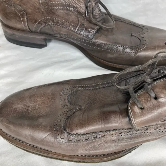 Magnanni leather brogue derby shoes