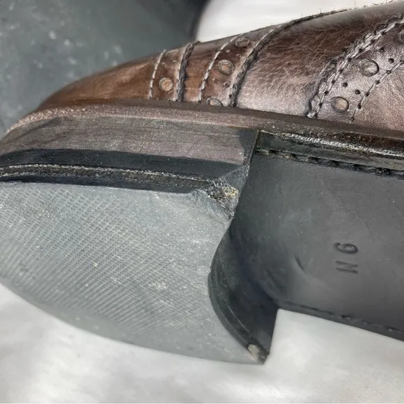 Magnanni leather brogue derby shoes