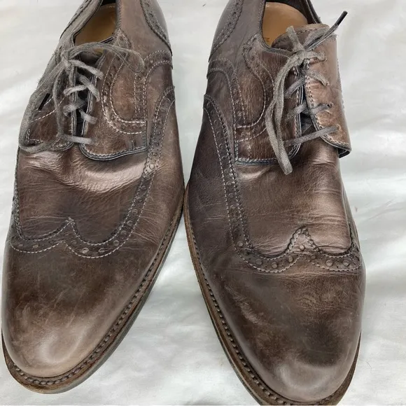 Magnanni leather brogue derby shoes