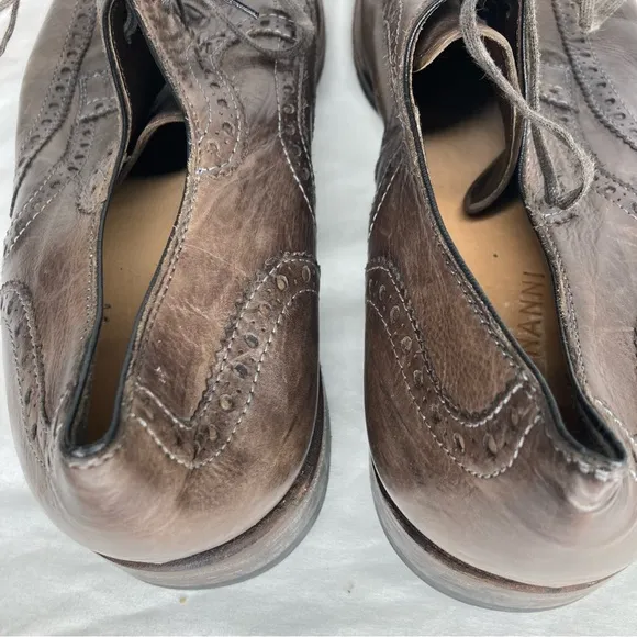 Magnanni leather brogue derby shoes