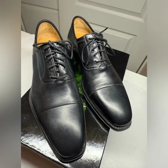 Magnanni Men’s Federico Black Oxford Derby’s Dress Shoes