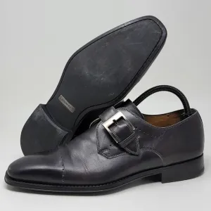 Magnanni Single Monk Straps Leather Men's Formal Dress Shoes 19736 Size 7M