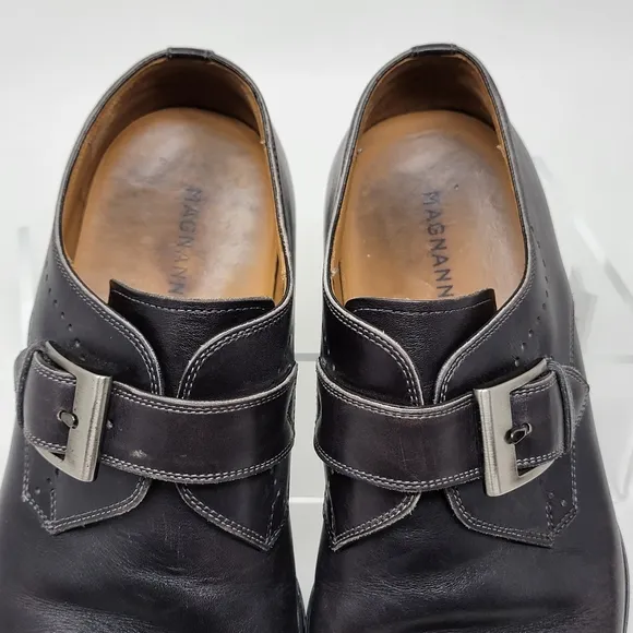 Magnanni Single Monk Straps Leather Men's Formal Dress Shoes 19736 Size 7M