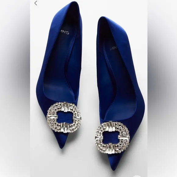 MANGO RHINESTONE HEEL SHOES