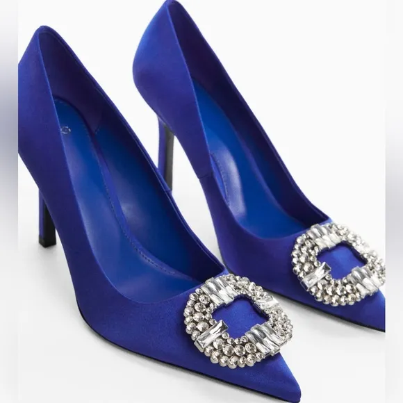 MANGO RHINESTONE HEEL SHOES