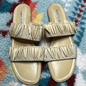 Manolo Blahnik embellished slide sandals