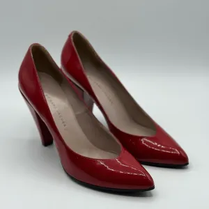Marc by Marc Jacobs Red Patent Leather Classic High Heel Shoes Size 38