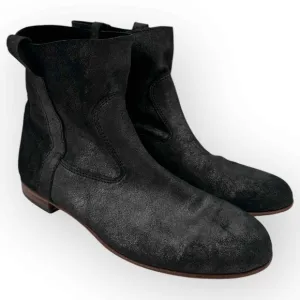 Marciante and Co Leather Booties Back Metallic Glitter Size 40