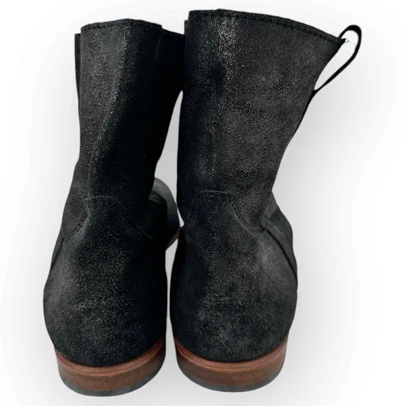 Marciante and Co Leather Booties Back Metallic Glitter Size 40